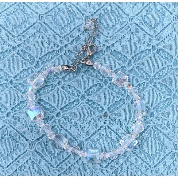 Three Silver & Glass Beads Bracelets - 3 Designs - Picture 4 of 7